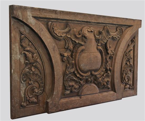 A collection of eleven miscellaneous carved wood panels German, 16th century-20th century,